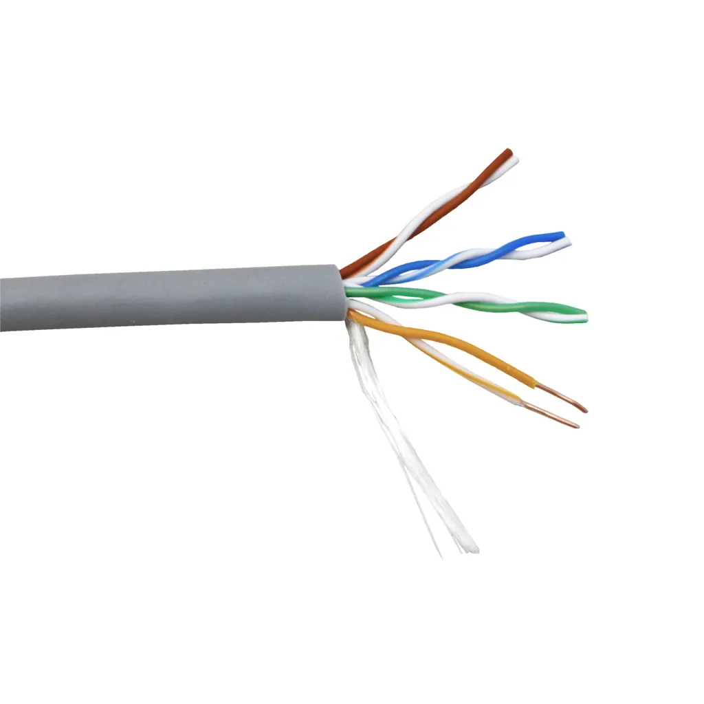 Goobay Câble Réseau CAT 5e U/UTP Gris - Bobine de 305m pour Installation