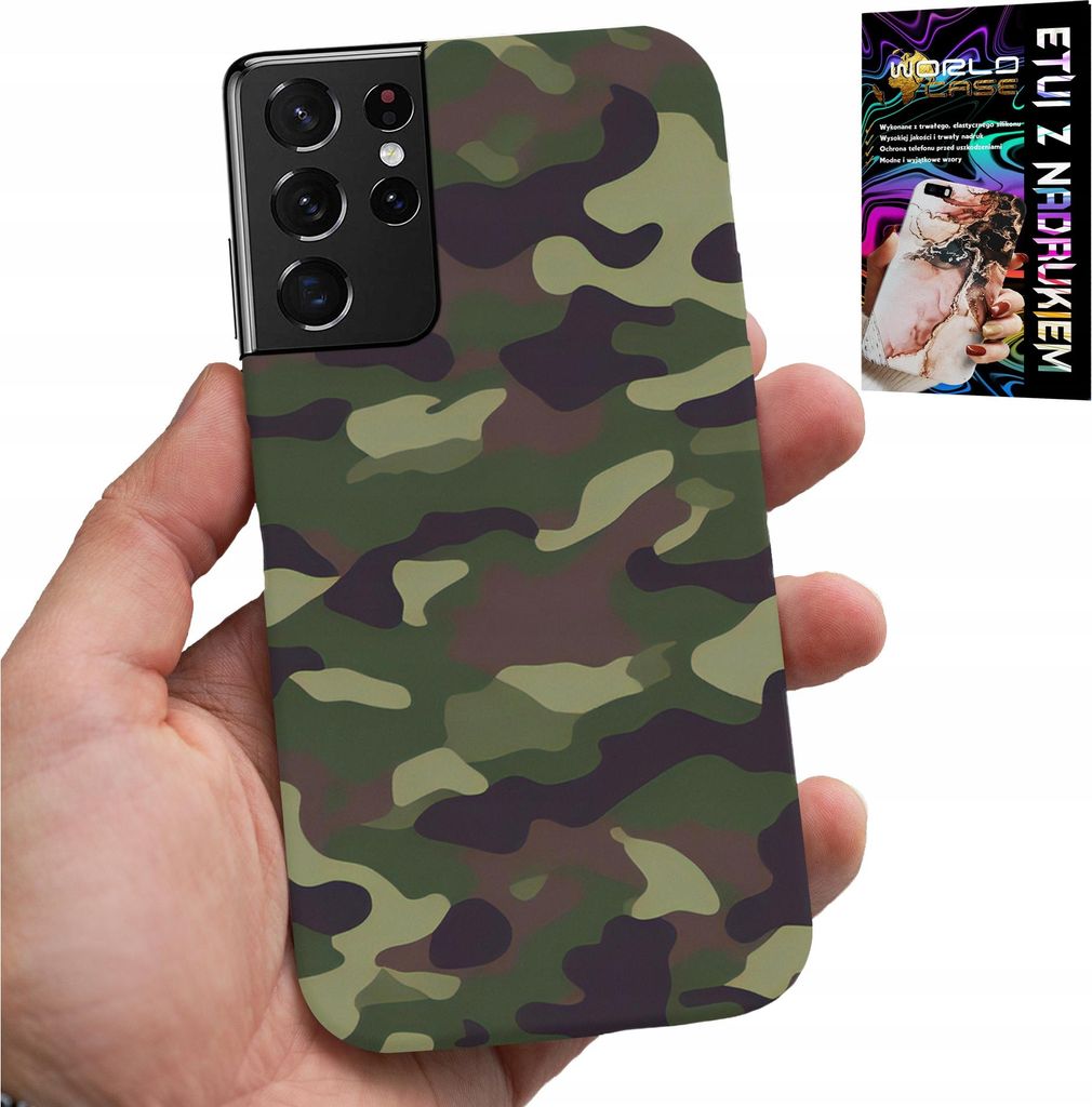 ETUI FÜR SAMSUNG GALAXY S21 Ultra - MORO, MILITÄR FARBENGEHÄUSE