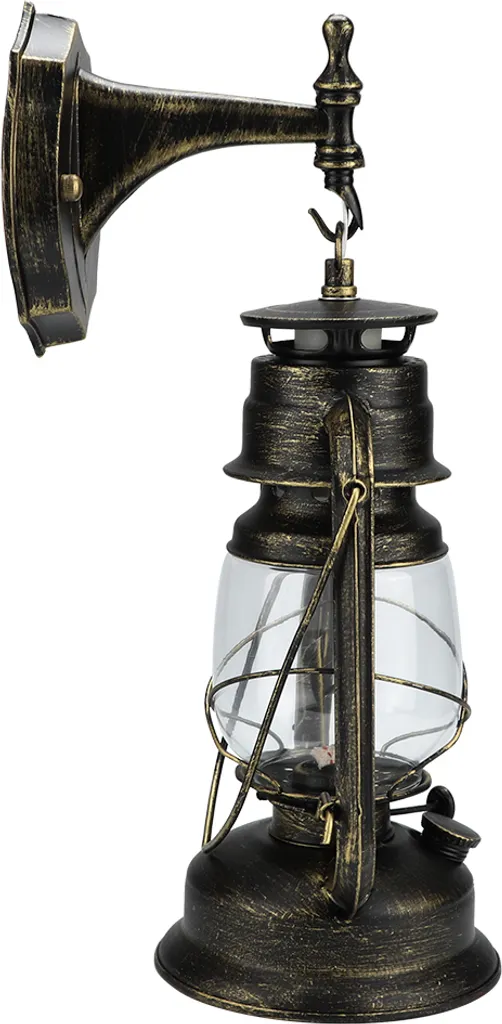 Applique LED Bronze Vintage - Éclairage Mural Rétro en Métal Travaillé - 5