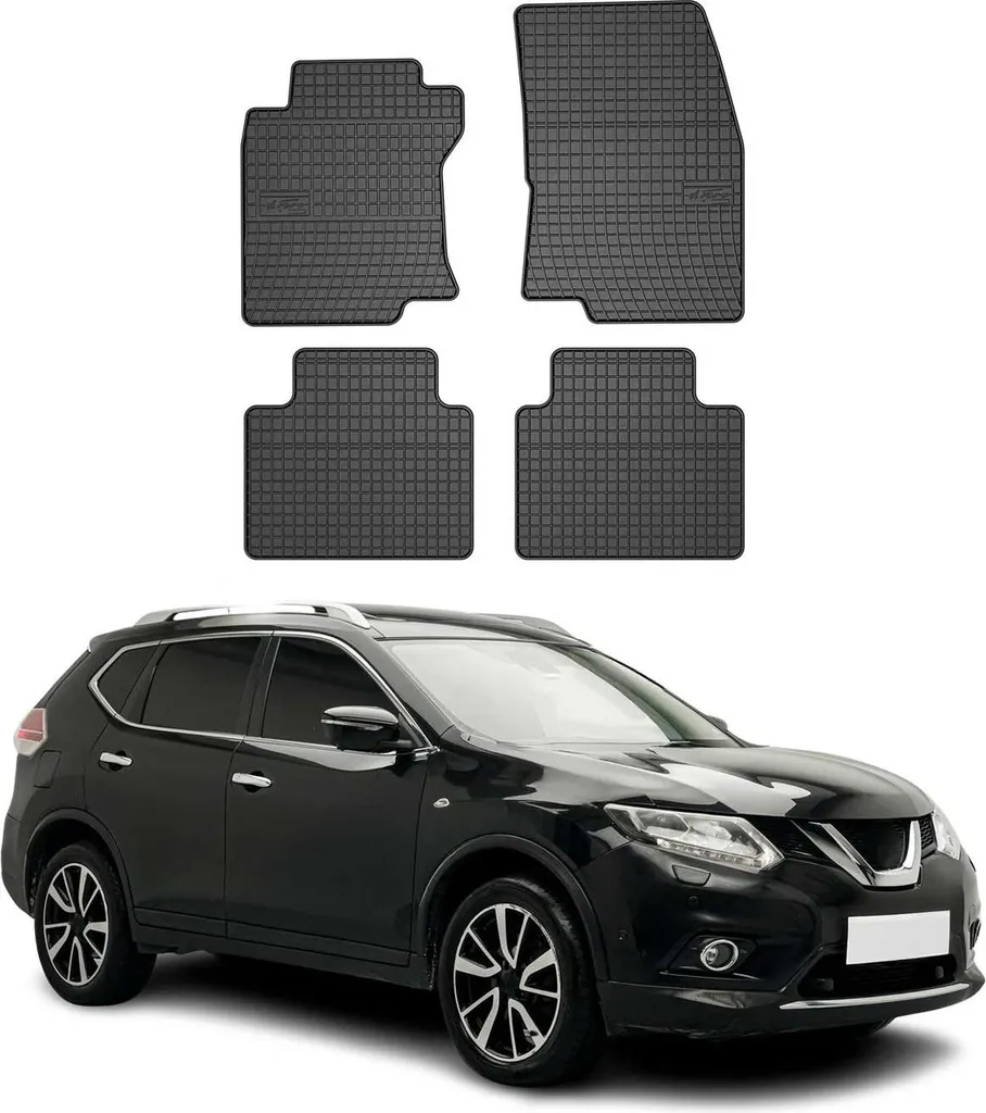 Set Tappetini Auto Gomma Nissan X-Trail T32 2013-2021 - Facili da Pulire