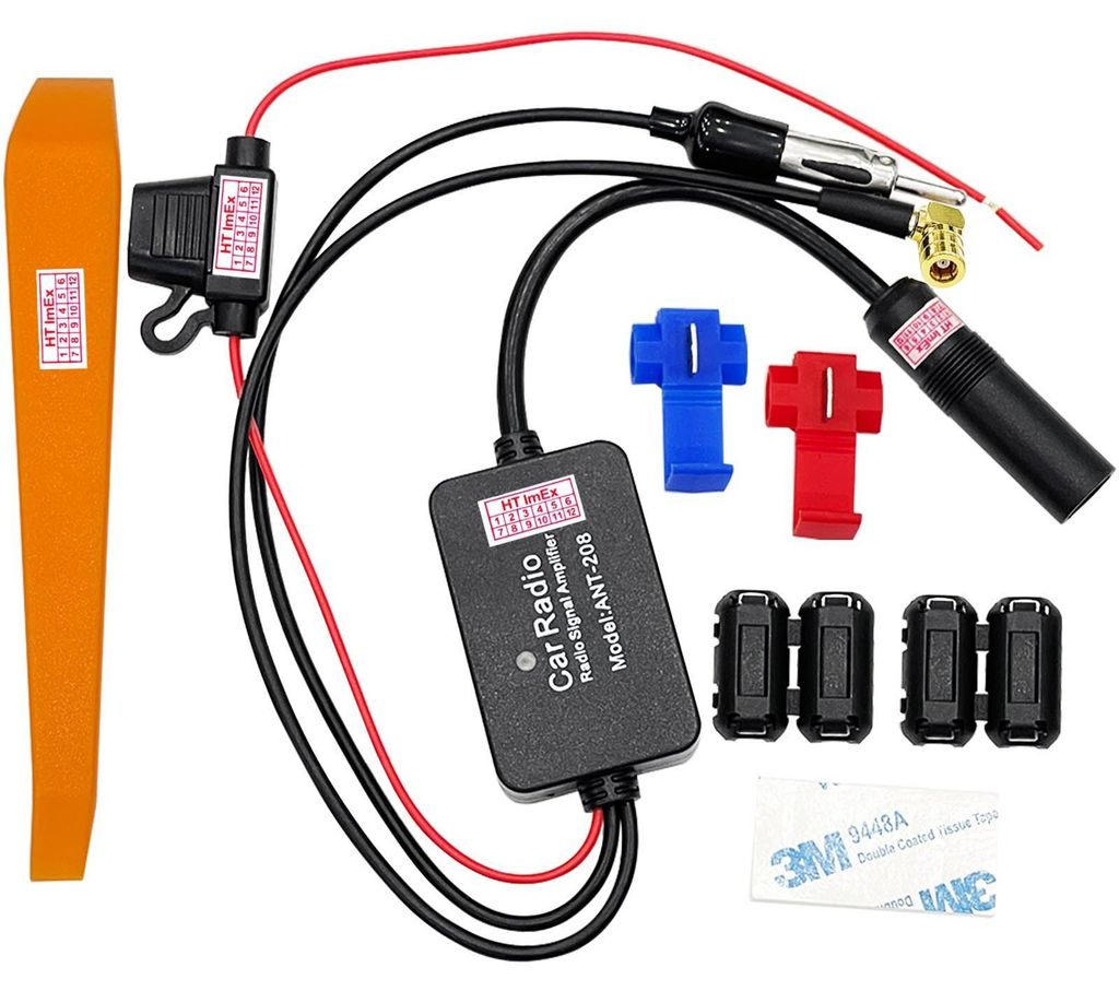 DAB+ KFZ Antennen Splitter Adapter Verstärker SMB Stecker kompatibel mit Autoradio