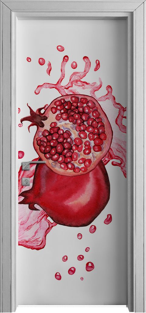 Tür Selbstklebende 80x210 cm Türfolie Türtapete Klebefolie - Splash Früchte Spritz