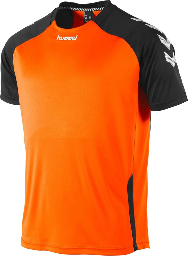 Hummel Aarhus Trikot Kurzarm Kinder - Neonorange / Schwarz