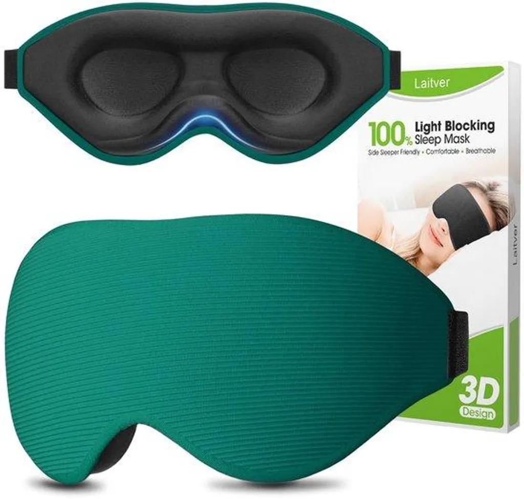 Masque de sommeil pour voyage et avion, protection 3D totale 2025