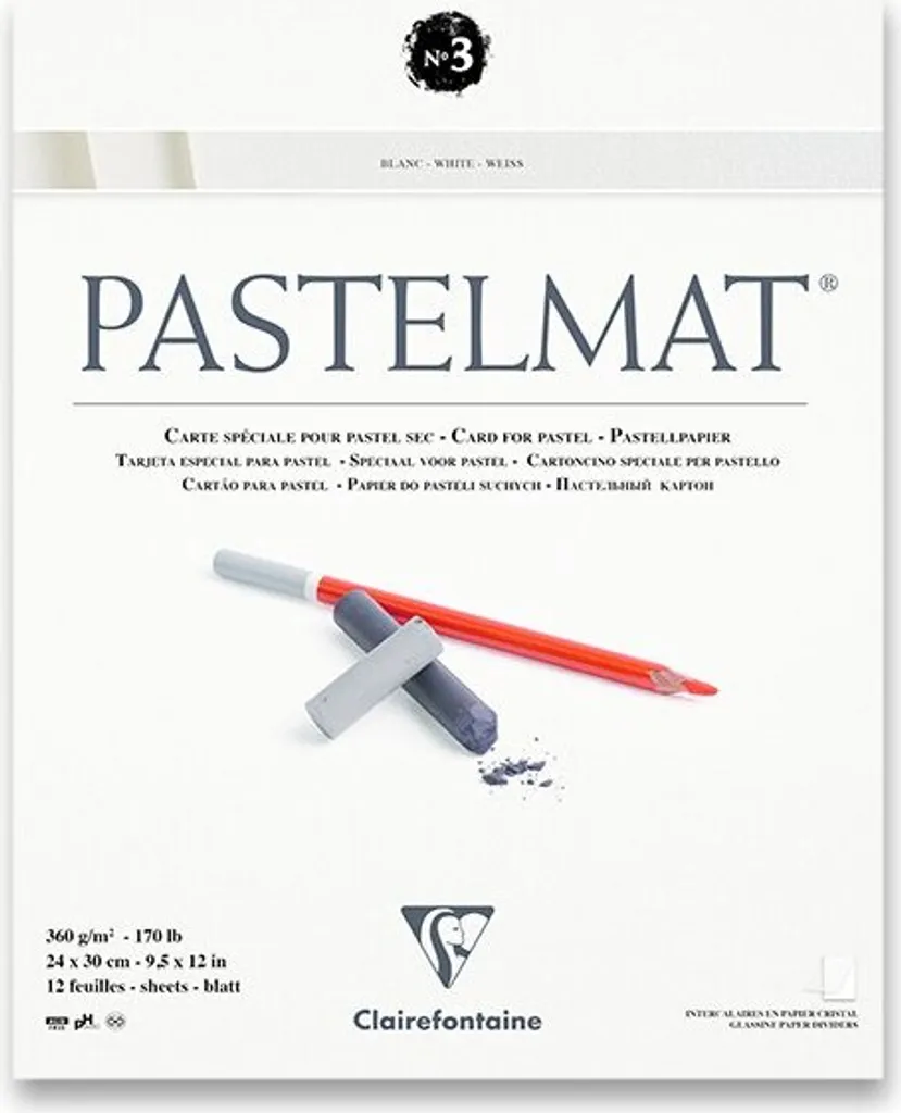 Clairefontaine Pastelmat N°3 24x30 360g - Carta Professionale Pastelli
