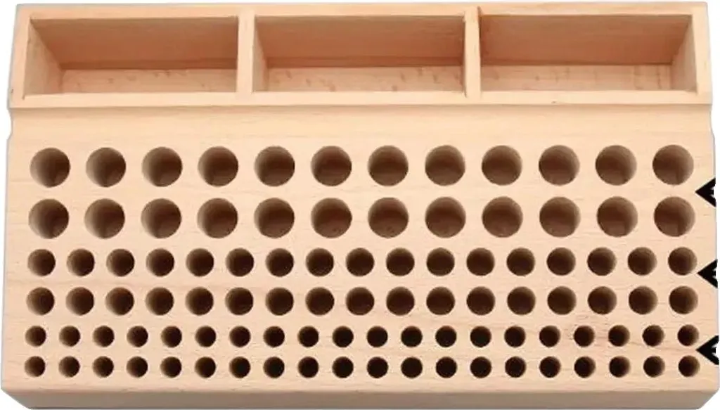 Porte-outils cuir 98 trous en bois pour éviter le désordre sur l'établi