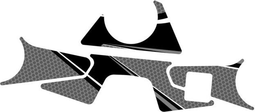 PUIG 9660U Radikal Yoke Protector passend fuer SUZUKI SV650X Grau