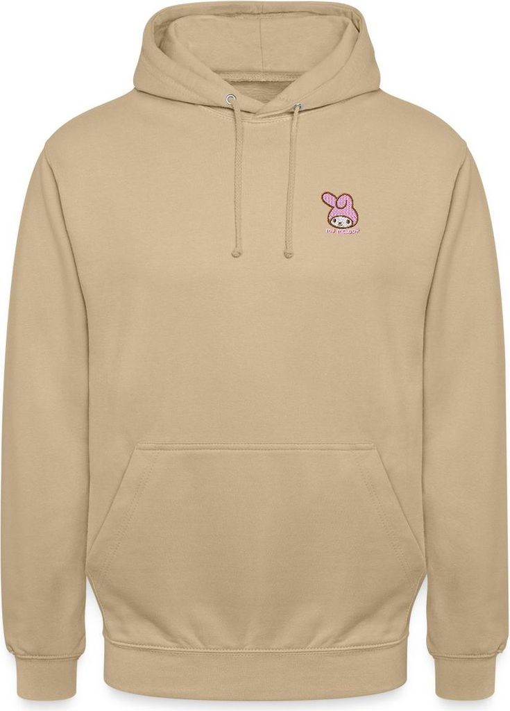 Spreadshirt My Melody Stick Portrait Uni Hoodie, XL, Beige