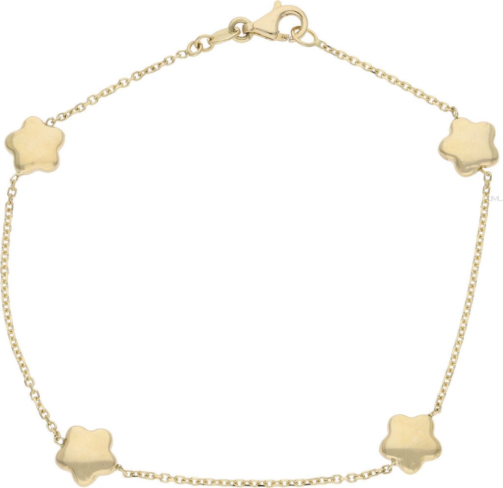 JuwelmaLux Armband Blume 585 Gold JL34-03-0057 19 cm Produktbild 