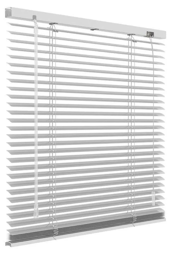 Store vénitien occultant PVC blanc 120x250 cm - Haute résistance UV