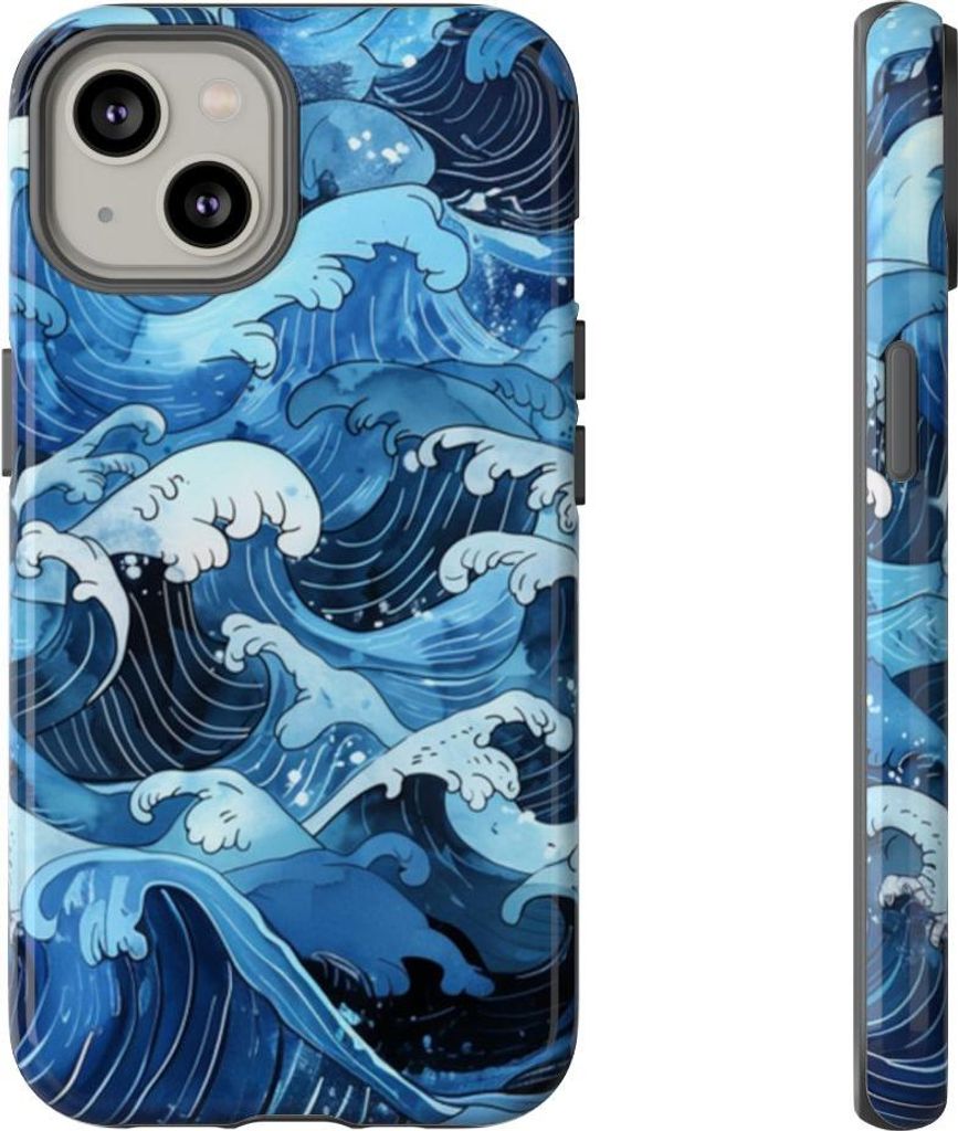 Japanische Wellenkunst – Hülle Kompatibel mit iPhone 14