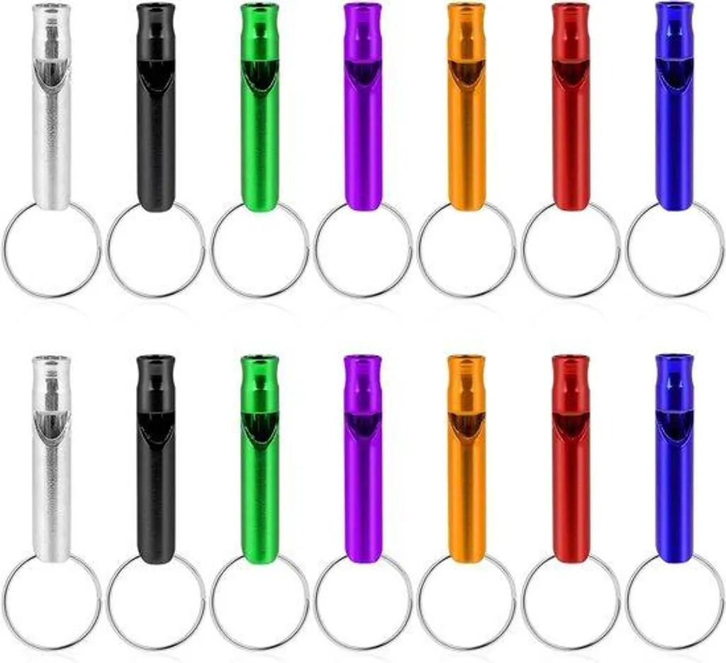 Sifflet en aluminium léger lot de 14 pour randonnée et survie en forêt