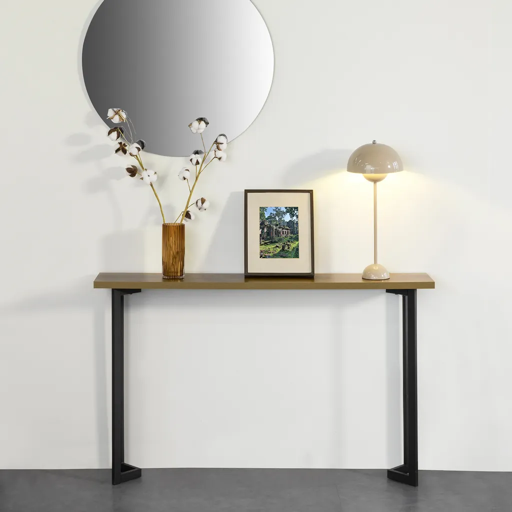 SoBuy FSB50-PF Console Vintage Table de Couloir en Métal 120x75x20cm