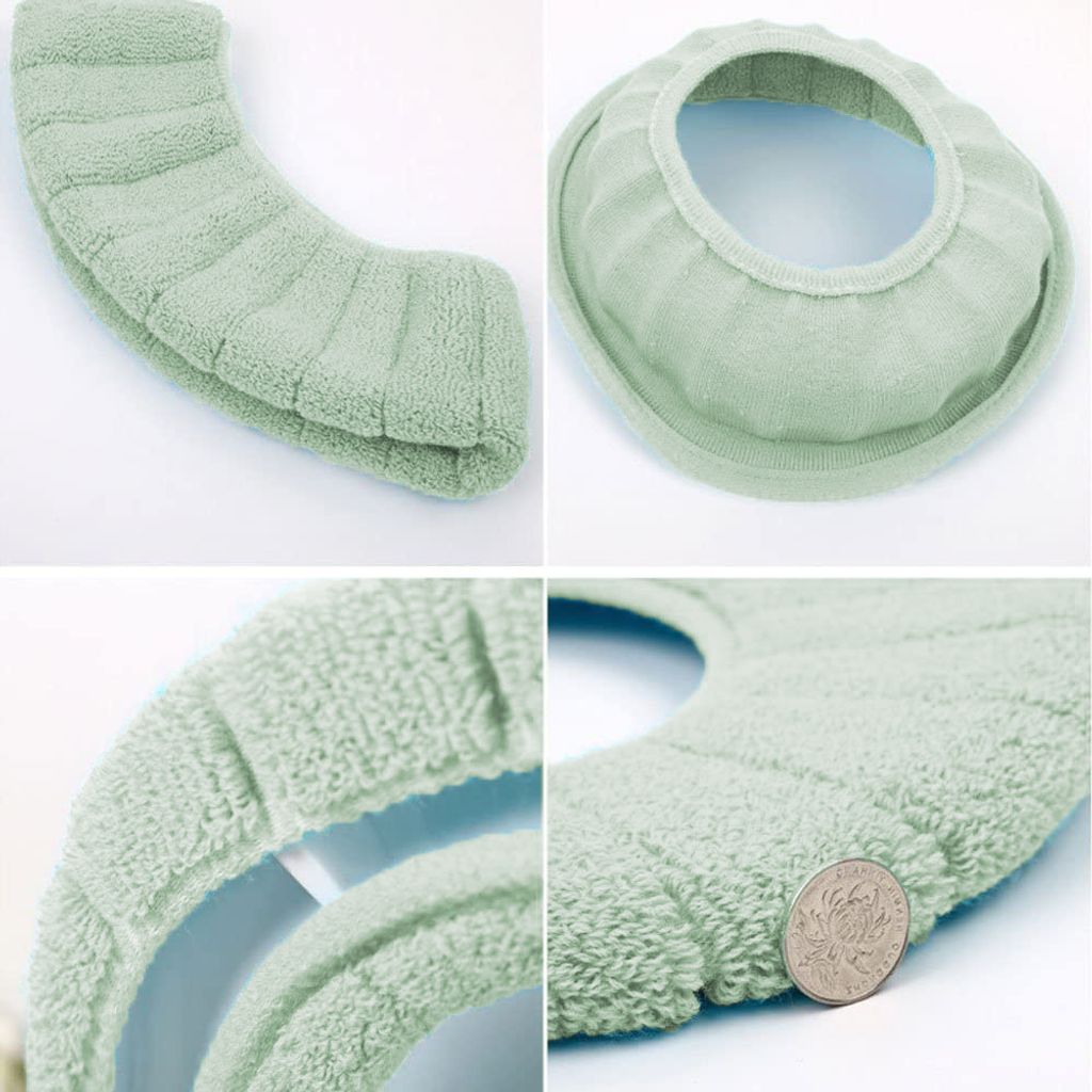 4x WC Sitzbezug Beheizbar - Weicher Toilettensitzwärmer, Waschbar, Dehnbar Für Runde & Ovale Toiletten