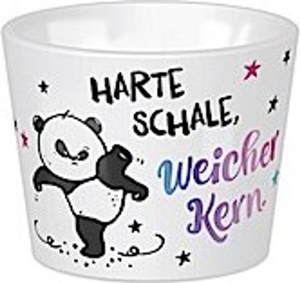 Eierbecher mit Motiv "Harte Schale, weicher Kern - Produktbild 