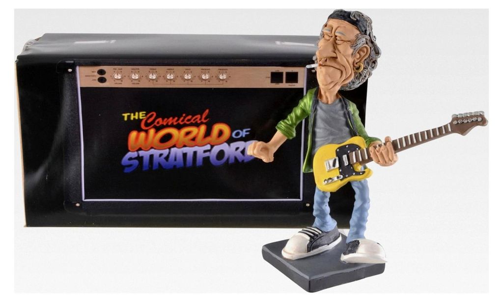 Funny Life - Keith, von der größten Rockband der Welt, aus Kunststein, handbemalt, Warren Stratford Kollektion