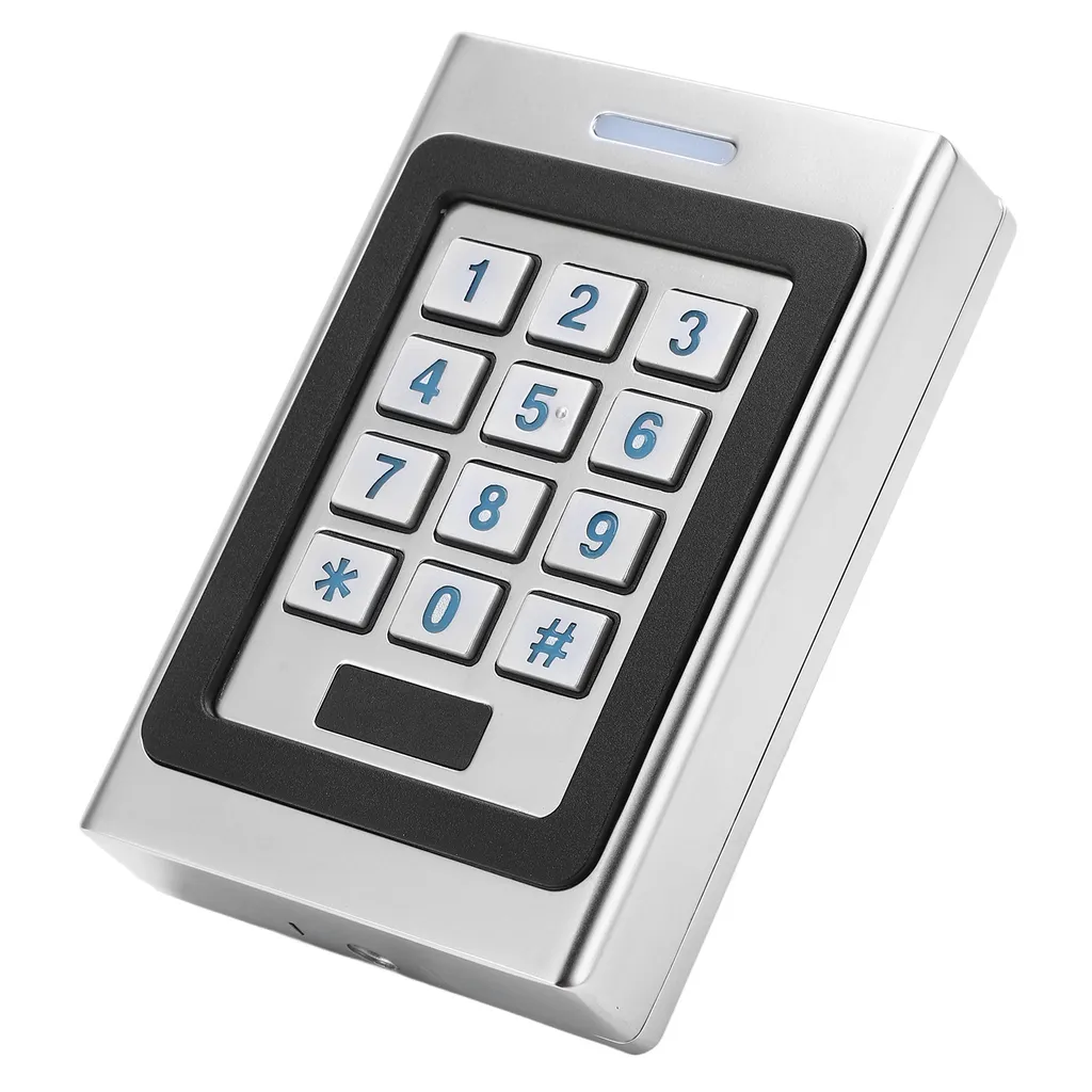 Clavier de contrôle de porte rétroéclairé avec lecteur de badge intégré