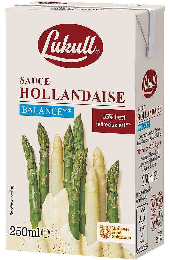 Lukull Sauce Hollandaise Balance cremig  250ml Zdjęcie produktu 