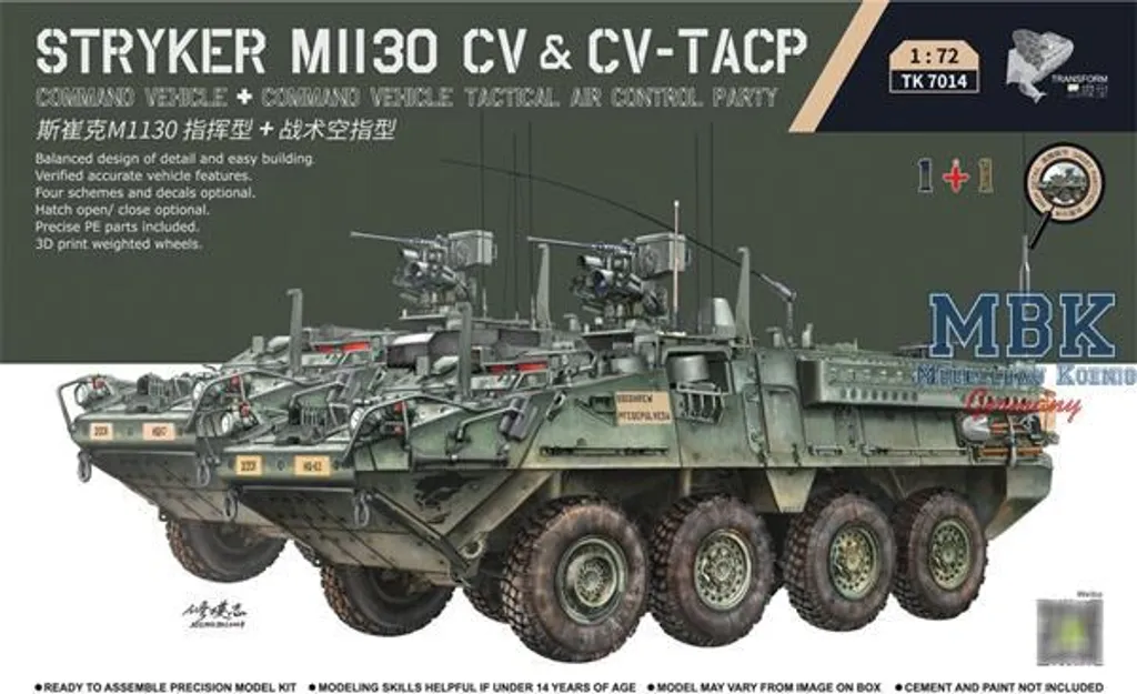 Modèle Réduit Stryker M1130 CV pour Diorama Militaire Moderne 1/35