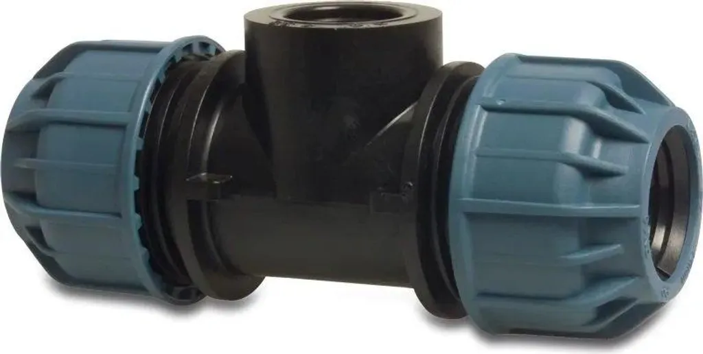 Jason Raccord en T 90° PP 32mm x 3/4" x 32mm - Raccordement Compression