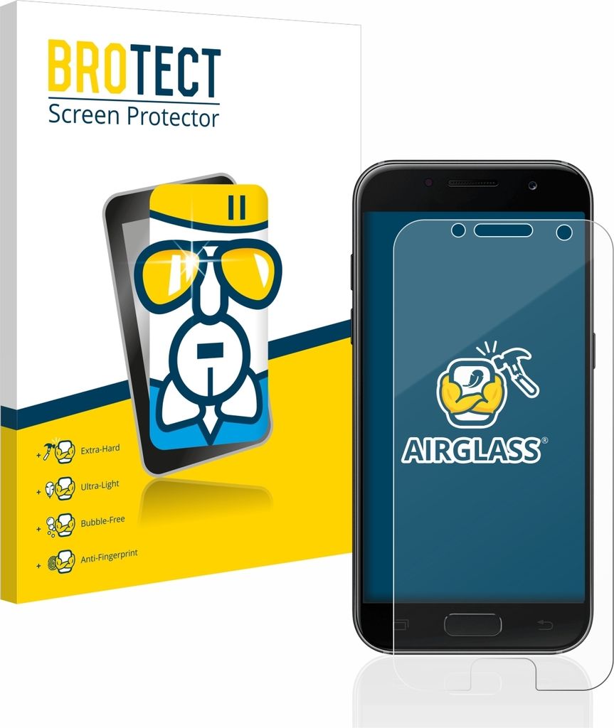 BROTECT Schutzglas für Samsung Galaxy A3 2017 Schutzfolie Panzer Folie Glas Display Schutz klar