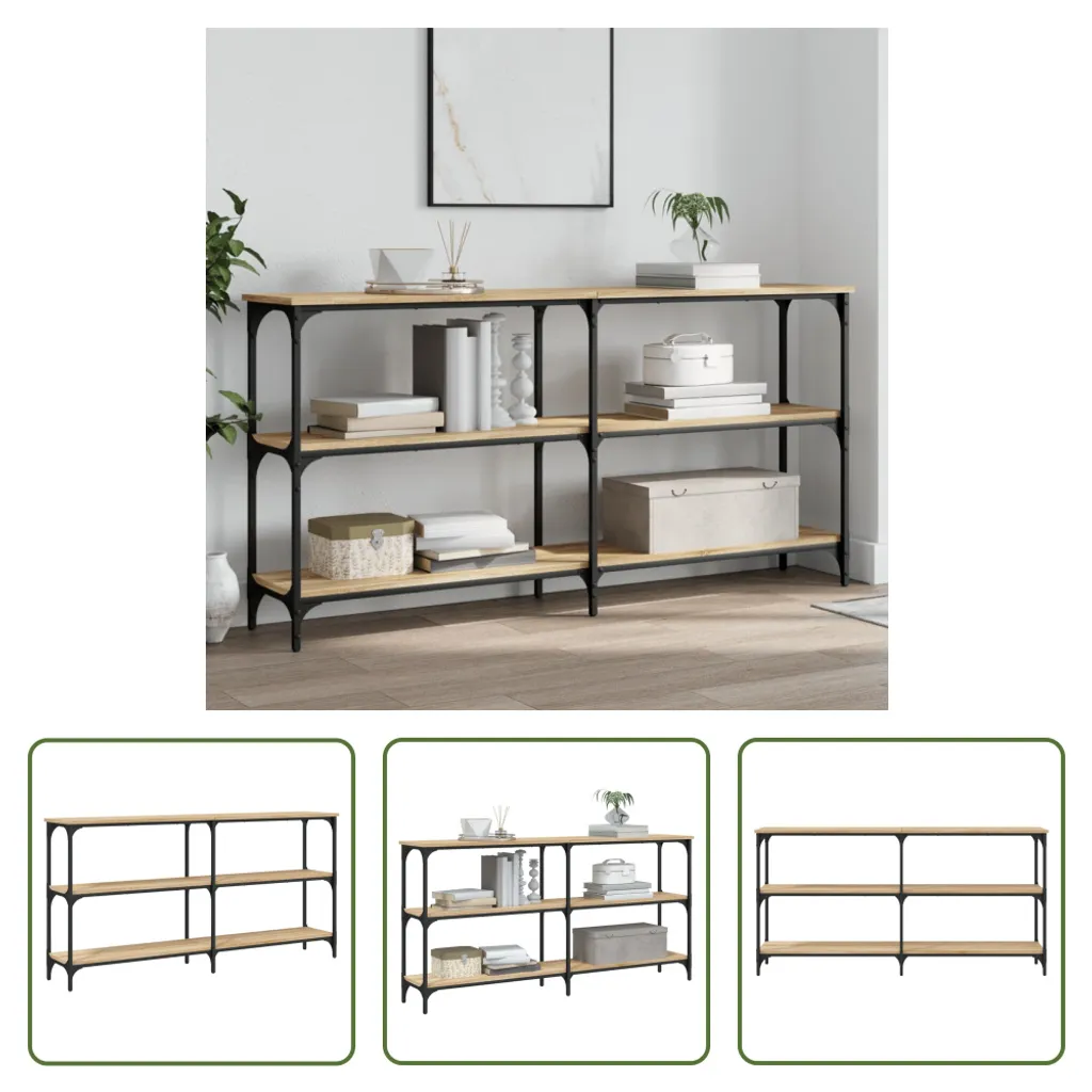 Consolle Minimalista 150cm Rovere Sonoma - Arredo Moderno The Living Store