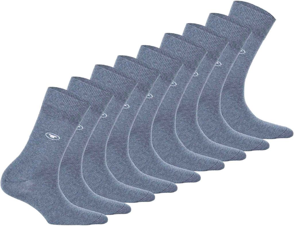 TOM TAILOR 9er Pack Damen Socken - Basic, einfarbig Hellblau 35-38