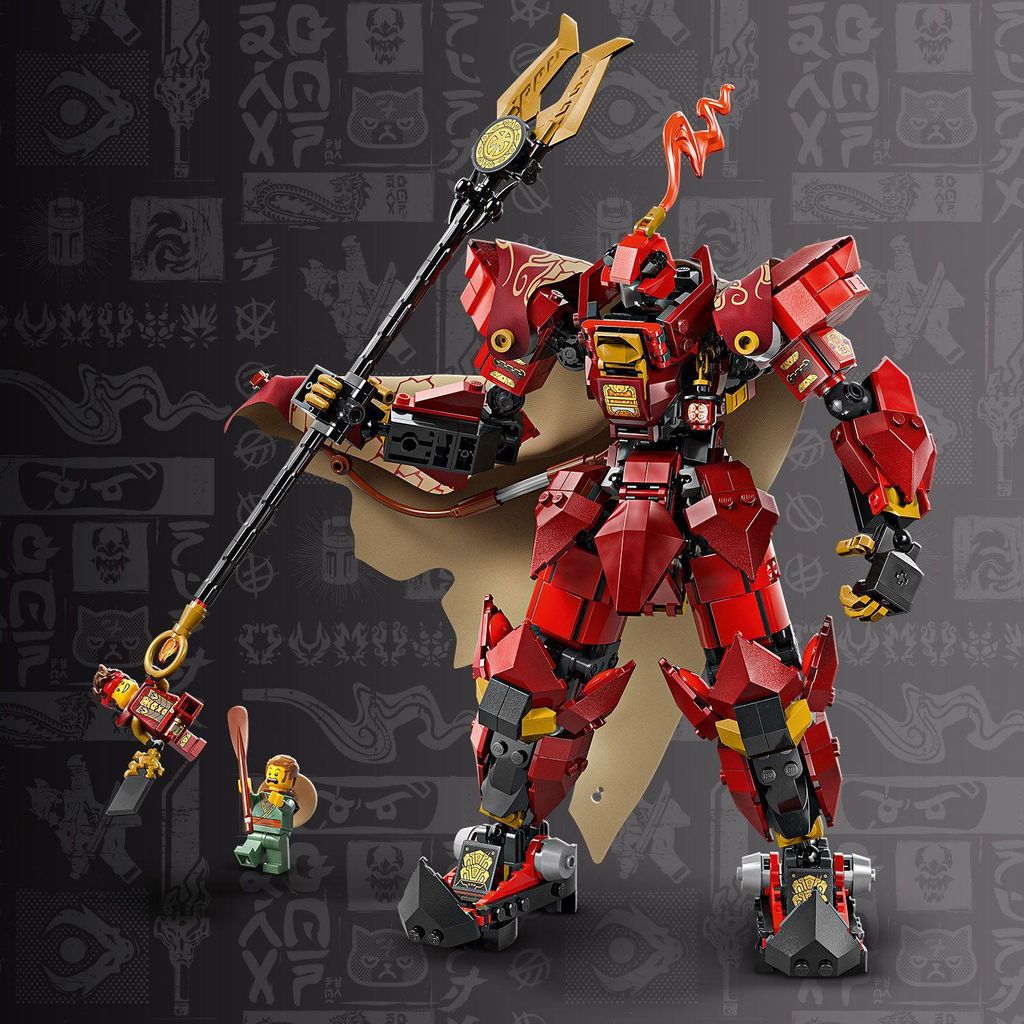 Lego NIN Mech ognistego rycerza Klocki LEGO