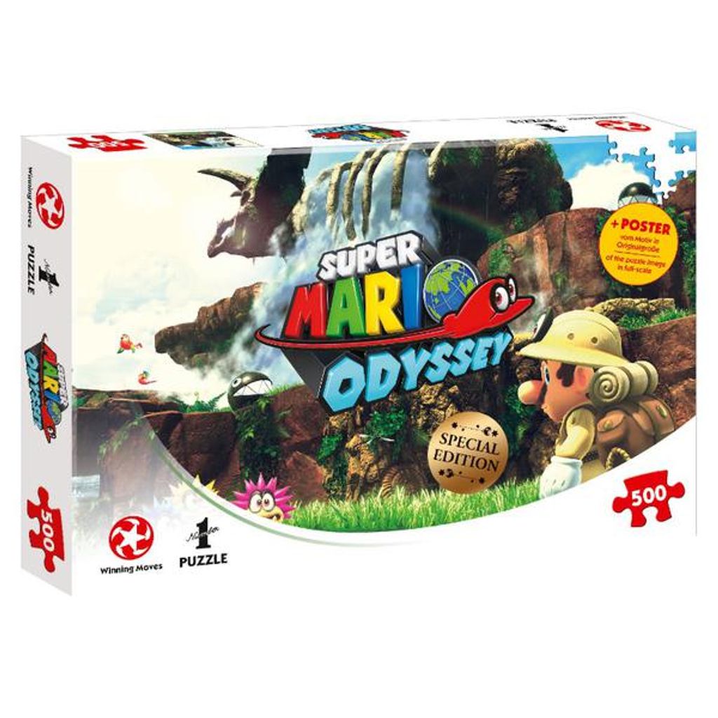 Puzzle Super Mario Odyssey Fossil Falls 500 Teile 48 x 34 cm