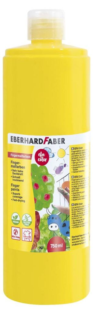 Eberhard Faber 578907 - Fingerfarbe EFA Color, kadmiumgelb, Produktbild 