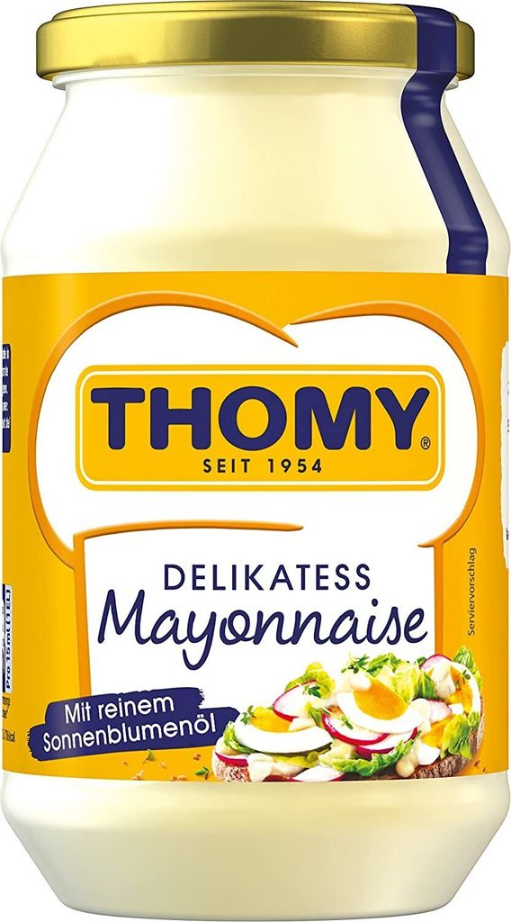 Glas Thomy - Delikatess Mayonnaise - 500ml (Gelb)