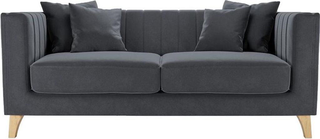 2-Sitzer-Sofa Barra-Velluto 19-wax-black