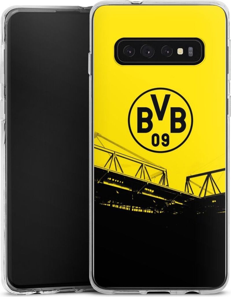 DeinDesign Handyhülle für Samsung Galaxy S10 Plus Silikon Hülle Case Smartphone Schutzhülle BVB Borussia Dortmund Fanartikel