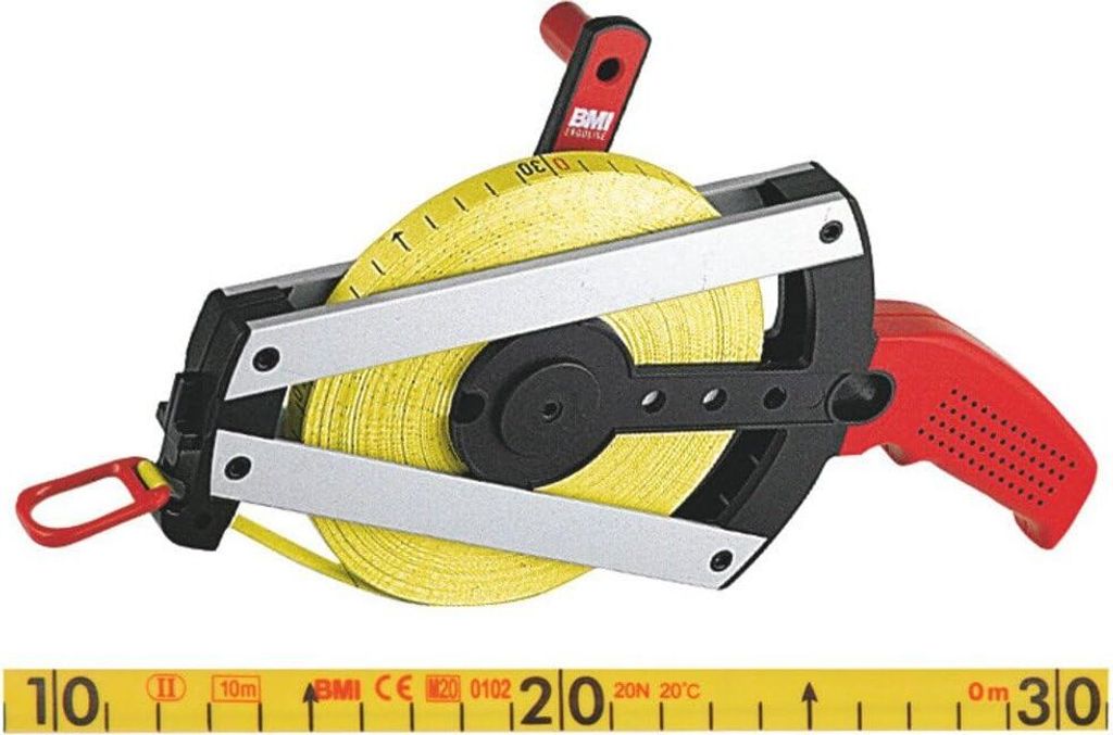 BMI Bandmaß ErgolineA Länge 30m cm / - weiß Kunststoff-Band Produktbild 