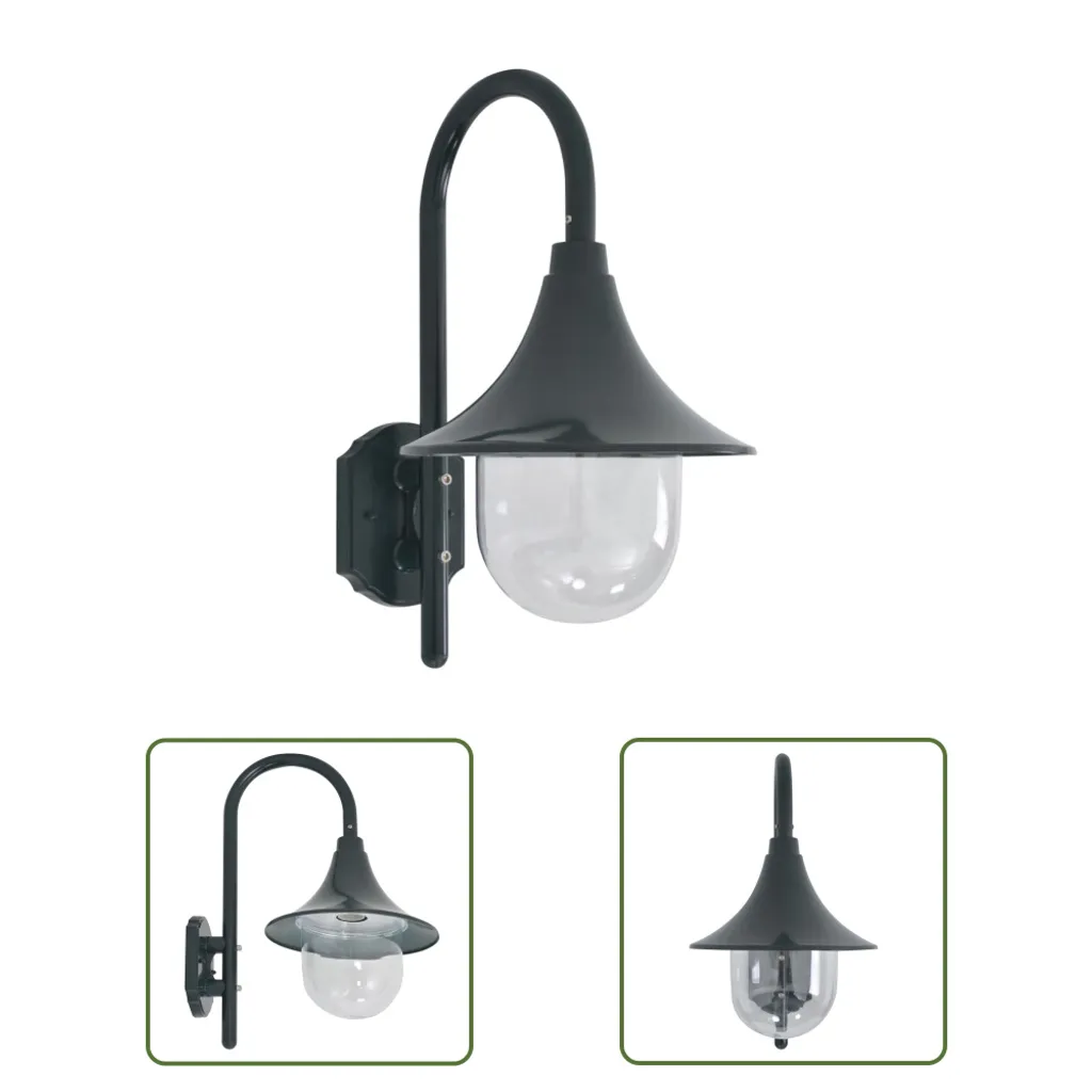 Lampada da Parete Esterno Vintage Verde 42cm - Alluminio The Living Store