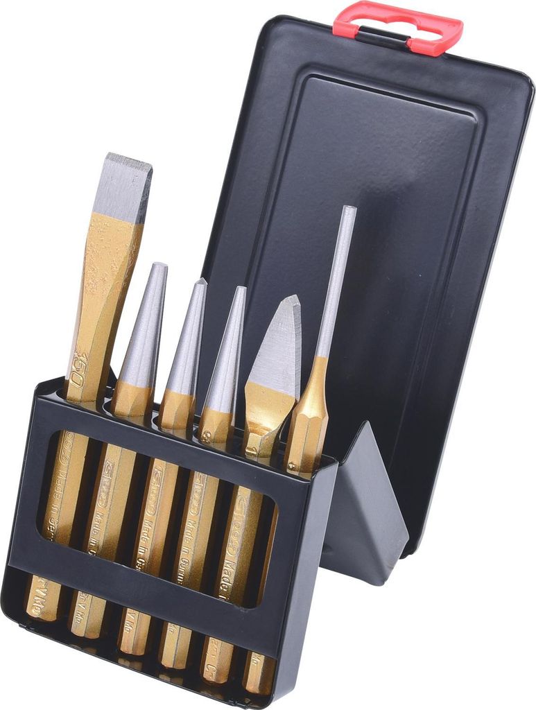 KS Tools Kombi-Werkzeugsatz, 6-tlg in Blechklappkassette, 162.2114