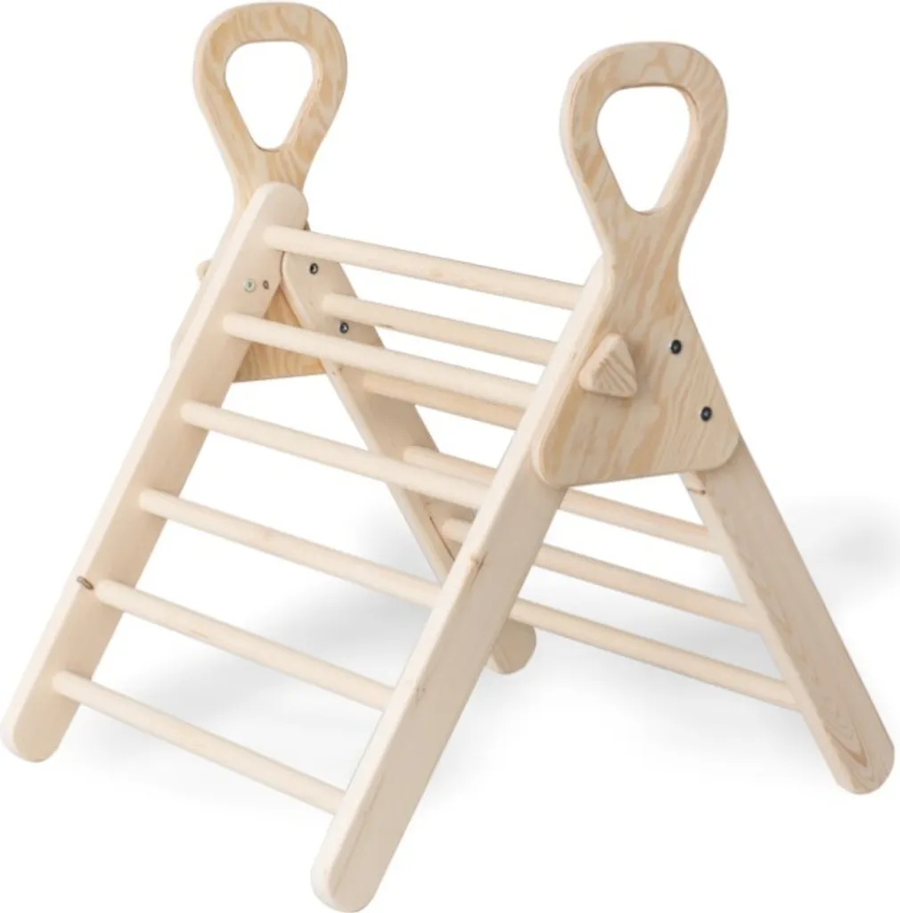 Triangle d'escalade Montessori en bois, structure de jeux pliable 60cm