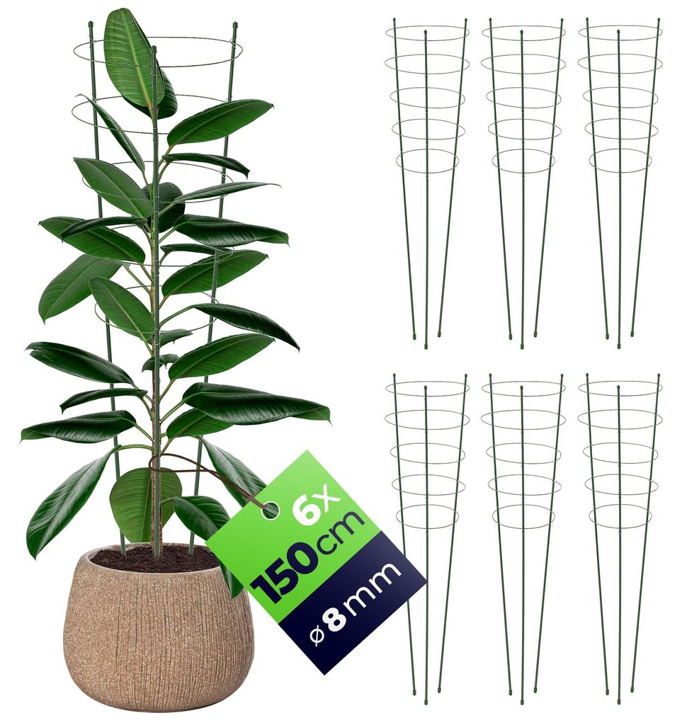 KADAX – podpórki do pnączy, 150 cm, 6 sztuk, stalowe Zdjęcie produktu 