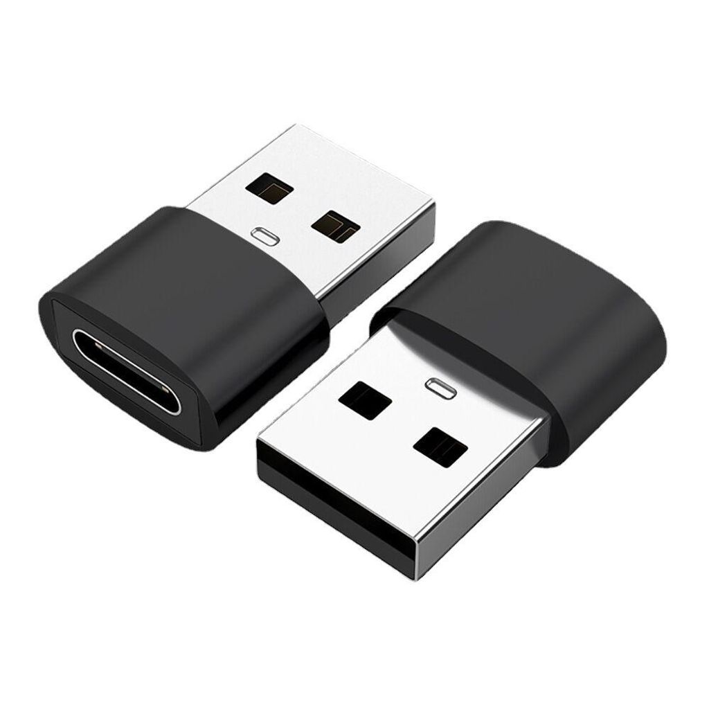 KRUMAD USB C Adapter – USB A auf USB C Konverter zum Laden & Datentransfer – kompakter USB-C Stecker aus ABS/Aluminium für Smartphone, Tablet,...