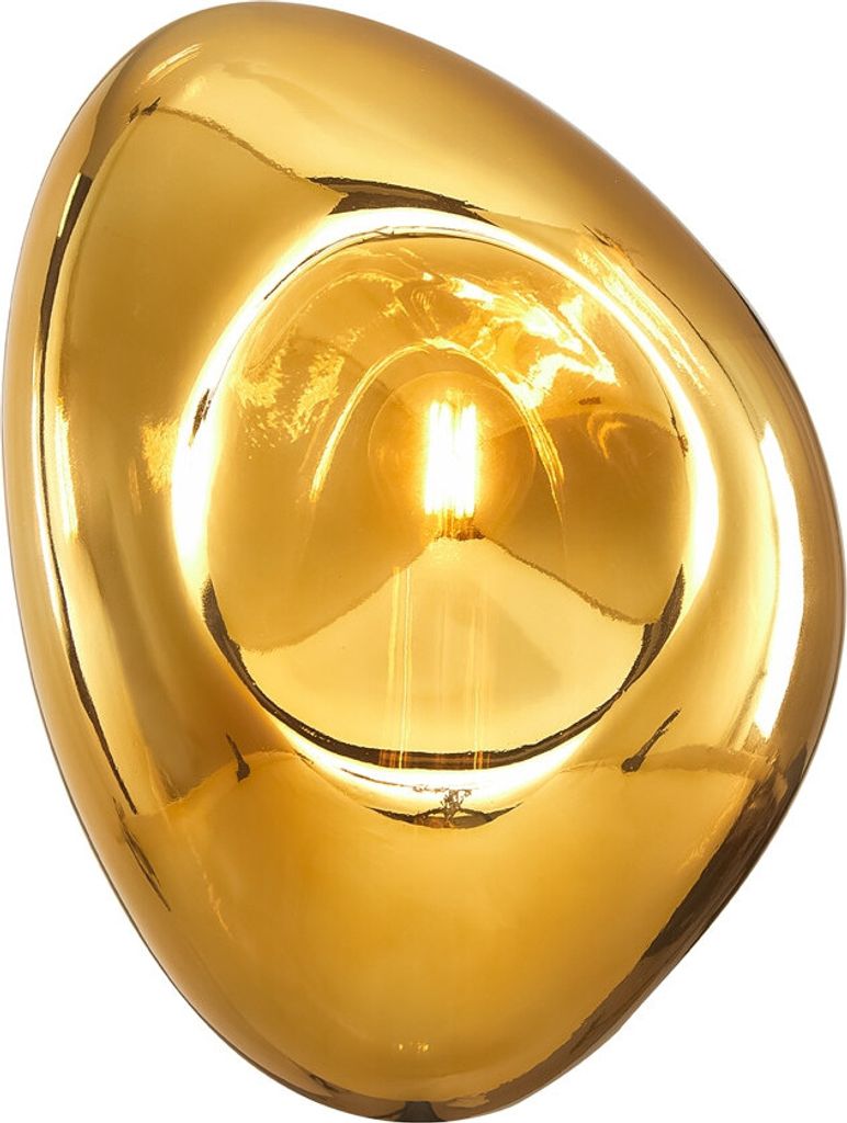 Modernistische Wandleuchte E14 40W Messing Gold Schwarz dimmbar 27,5cm
