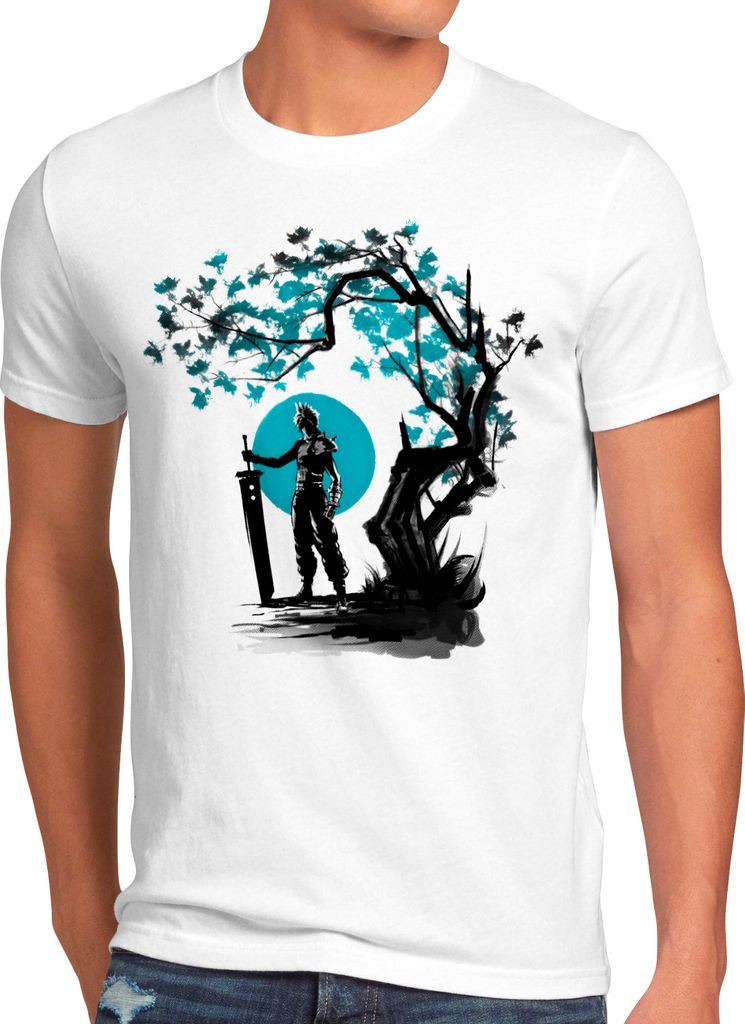 Cloud Strife Sunset Herren T-Shirt anime cloud chocobo sephiroth