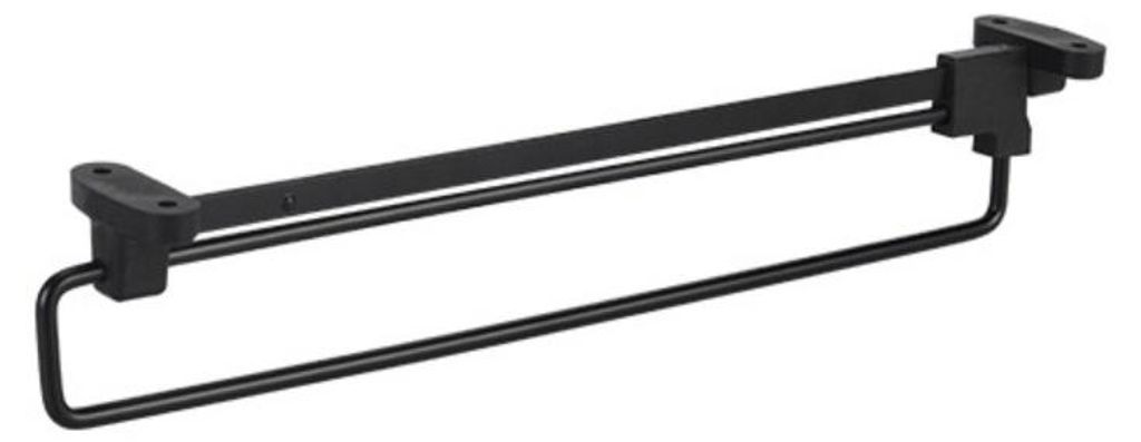INF Ausziehbare Kleiderstange obenmontiert Stahl ABS 35.5cm für Schrank