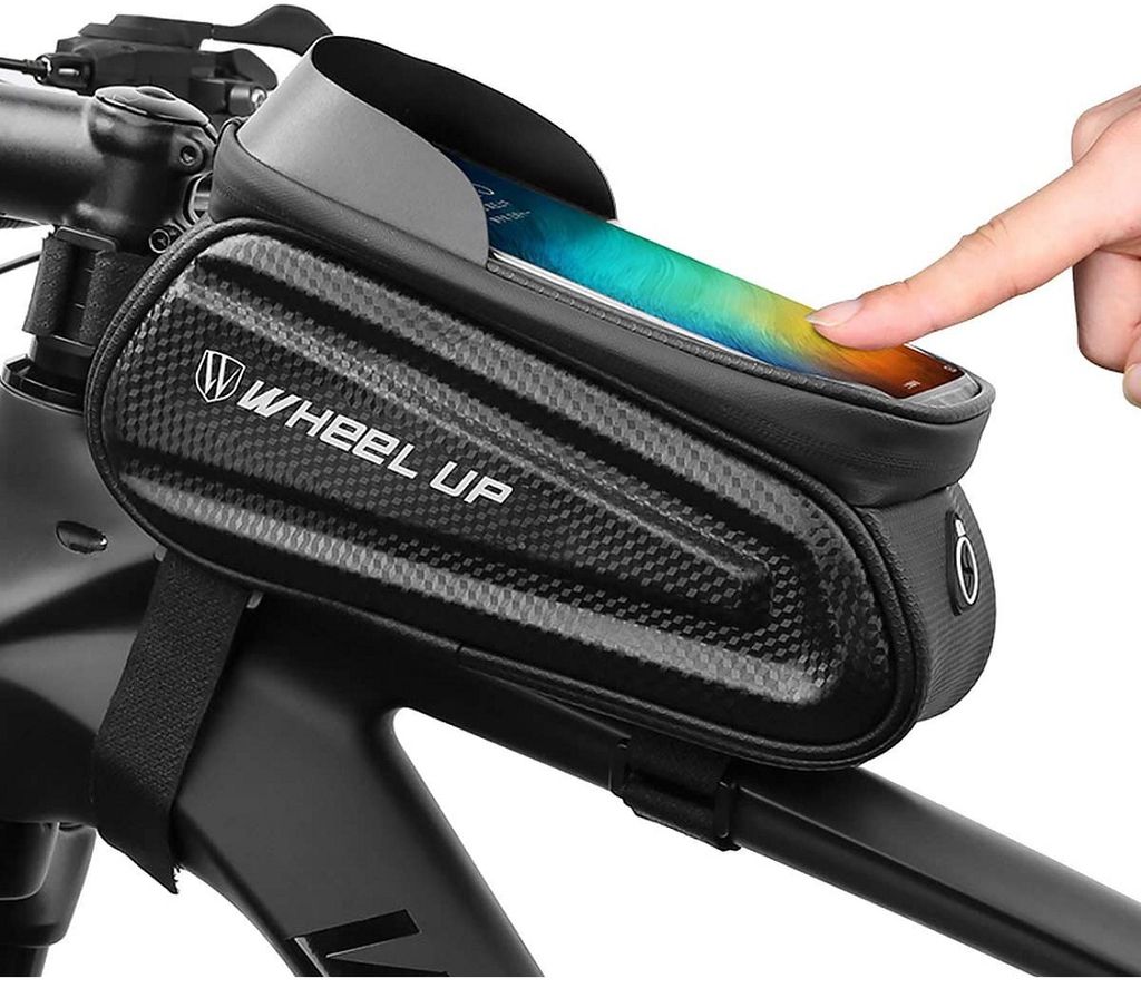 WHEEL-UP Fahrradtasche Wasserdicht Rahmentasche Oberrohrtasche 6,0'' Handyhalter 