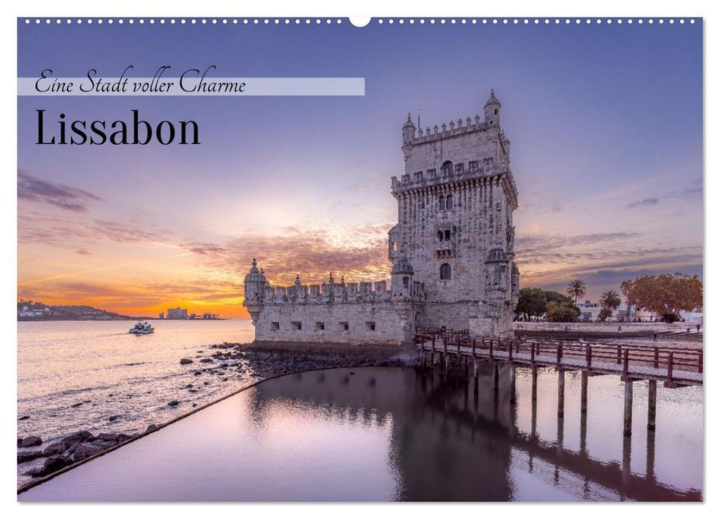 Eine Stadt voller Charme - Lissabon (Wandkalender 2027 DIN A2 quer), CALVENDO Monatskalender