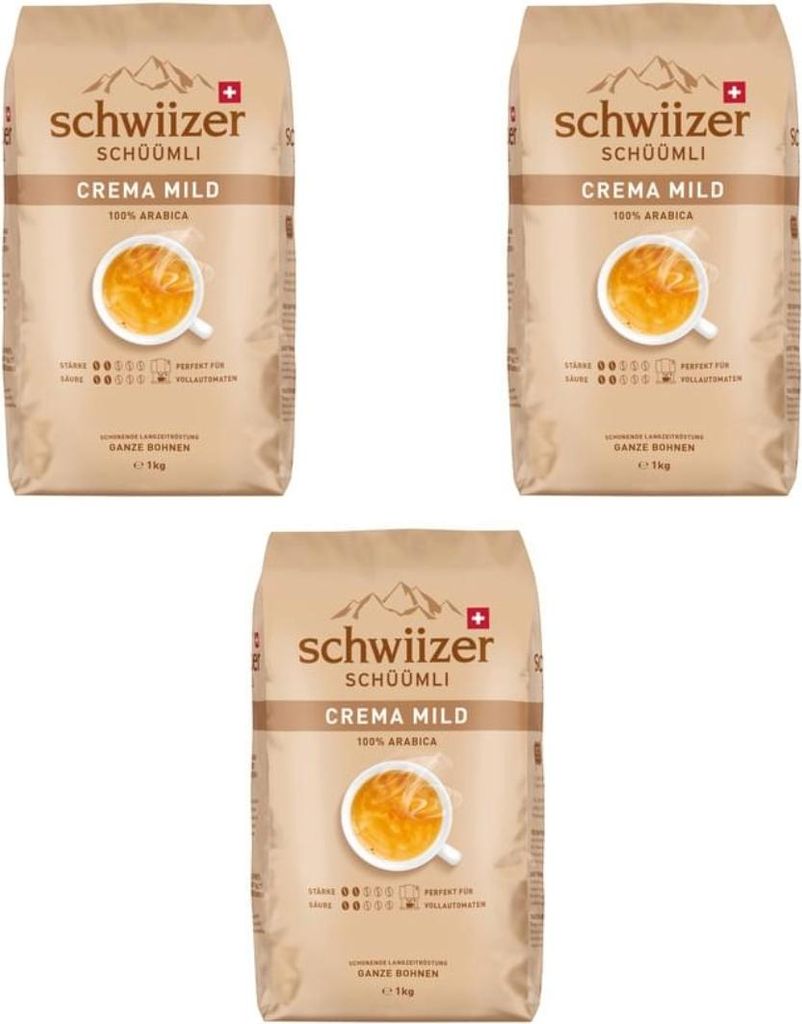 SCHWIIZER SCHÜÜMLI Bohnenkaffee Schwiizer Mild SCHWIIZER MILD 3 kg