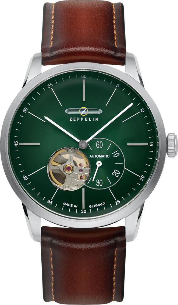 Zegarek męski ZEPPELIN 8364-4 zielony klasyczny Zdjęcie produktu 