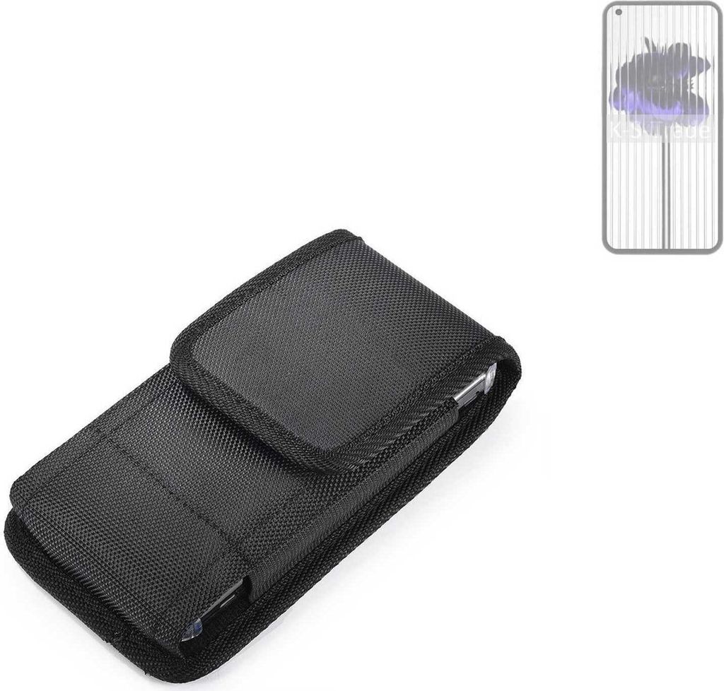 Holster Gürteltasche kompatibel mit Nothing 1 Holster Gürtel Tasche wasserabweisend Handy Hülle Schutz Hülle Outdoor schwarz K-S-Trade