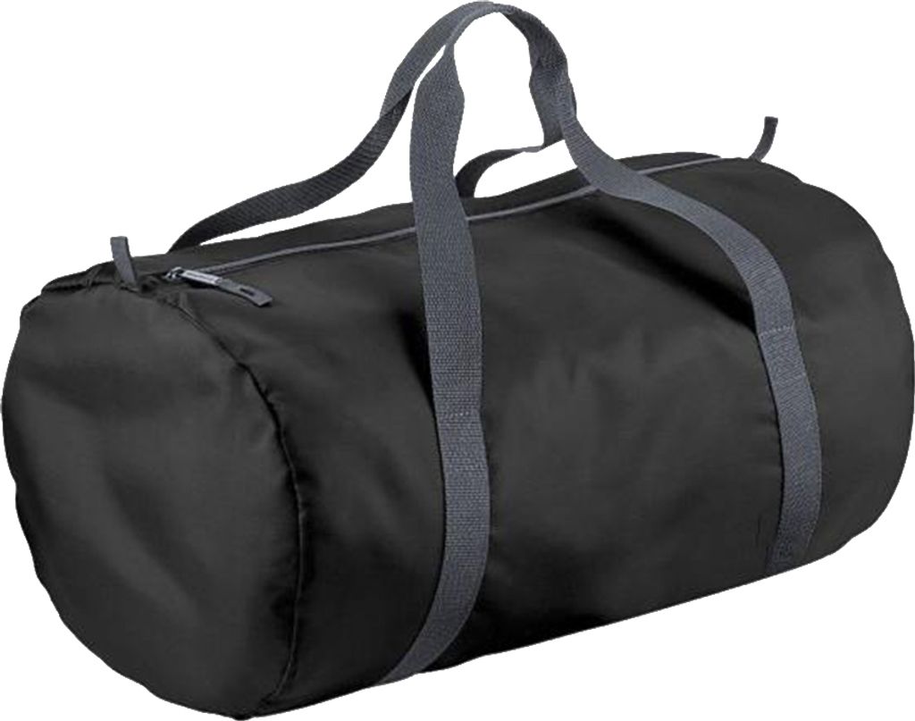 BagBase Packaway Barrel Tasche Wasser resistente Reisetasche (32 Liter) PC2116 (Einheitsgröße) (Schwarz/Graphit)
