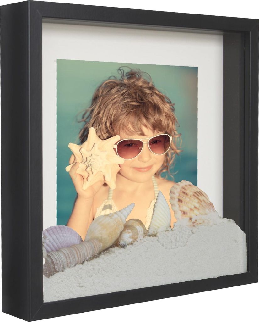 3D-Box-Fotorahmen, tief, räumlich, 23 x 23 (25 x 25) cm, Produktbild 