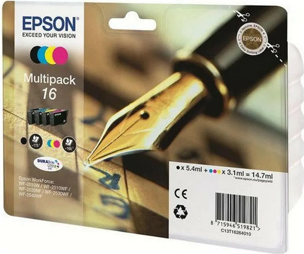 OFFERTA Epson Multipack 16 Originale - Kit 4 Cartucce Risparmio